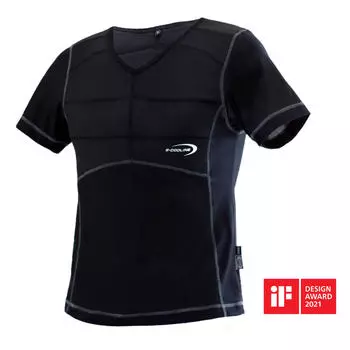 E.COOLINE Футболка Powercool SX3 | Крутая рубашка для взрослых | активируется водой, черный