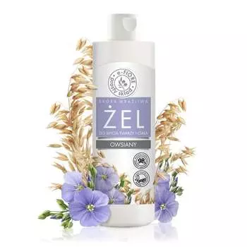 E-Fiore, Овсяный гель для умывания лица и тела - для сухой и чувствительной кожи, 280 мл