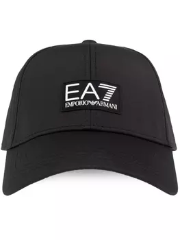 Ea7 Emporio Armani бейсболка с логотипом, черный
