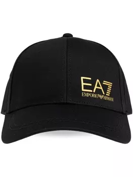 Ea7 Emporio Armani бейсболка с логотипом, черный
