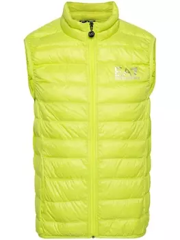 Ea7 Emporio Armani дутый жилет Packable Core Identity, зеленый