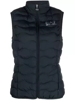 Ea7 Emporio Armani дутый жилет Train-Core Eco, синий