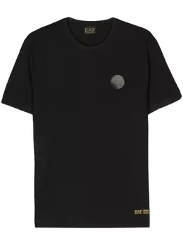 Ea7 Emporio Armani футболка с логотипом, черный