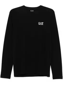 Ea7 Emporio Armani футболка с логотипом, черный
