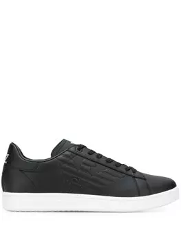Ea7 Emporio Armani кеды с логотипом, черный