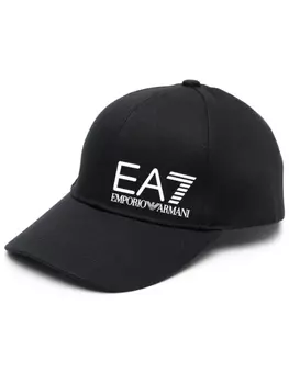 Ea7 Emporio Armani кепка с логотипом, черный