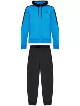 Ea7 Emporio Armani комплект спортивного костюма с логотипом (комплект из двух штук), синий