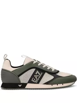 Ea7 Emporio Armani кроссовки EA7 со шнуровкой и сетчатой вставкой, зеленый