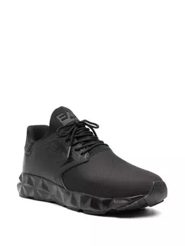 Ea7 Emporio Armani кроссовки на контрастной подошве, черный