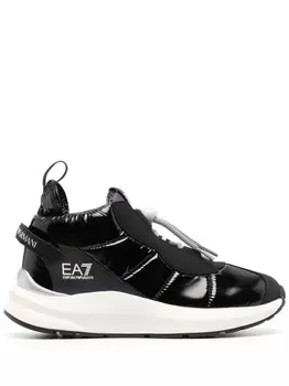 Ea7 Emporio Armani кроссовки с дутыми вставками, черный