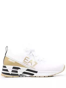 Ea7 Emporio Armani кроссовки с логотипом, белый