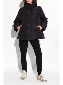 Ea7 Emporio Armani куртка с капюшоном, черный