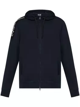 Ea7 Emporio Armani куртка с логотипом, синий