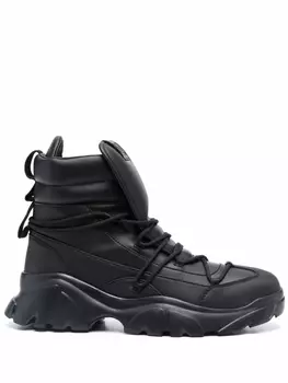 Ea7 Emporio Armani массивные ботинки на шнуровке, черный