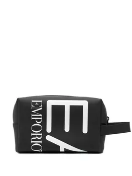Ea7 Emporio Armani несессер с логотипом, черный