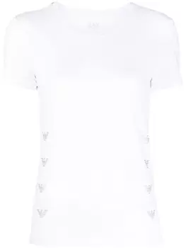 Ea7 Emporio Armani однотонная футболка, белый