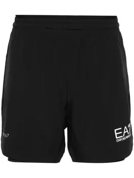 Ea7 Emporio Armani шорты Dynamic Athlete из джерси, черный
