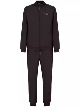Ea7 Emporio Armani спортивная куртка с логотипом, черный