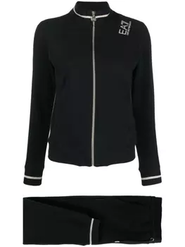 Ea7 Emporio Armani спортивные брюки с логотипом, черный