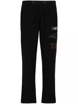 Ea7 Emporio Armani спортивные брюки с логотипом, черный