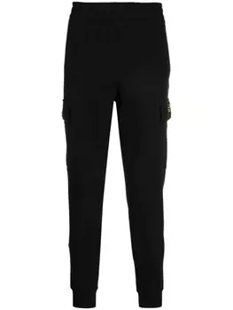 Ea7 Emporio Armani спортивные брюки с нашивкой-логотипом, черный