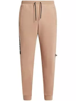Ea7 Emporio Armani спортивные брюки с нашивкой-логотипом, нейтральный цвет