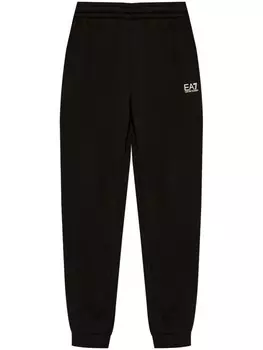 Ea7 Emporio Armani спортивные штаны из джерси с логотипом, черный