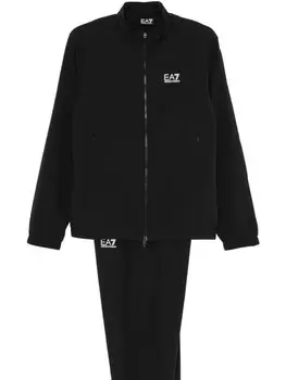 Ea7 Emporio Armani спортивный костюм с логотипом, черный