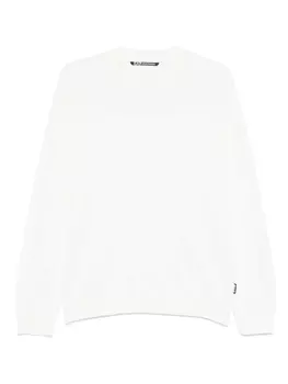 Ea7 Emporio Armani свитер с круглым вырезом, белый