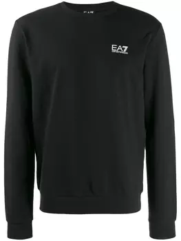 Ea7 Emporio Armani толстовка с логотипом, черный