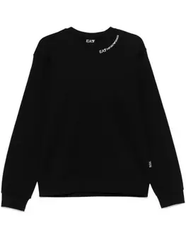 Ea7 Emporio Armani толстовка с логотипом, черный