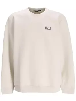 Ea7 Emporio Armani толстовка с логотипом, нейтральный цвет