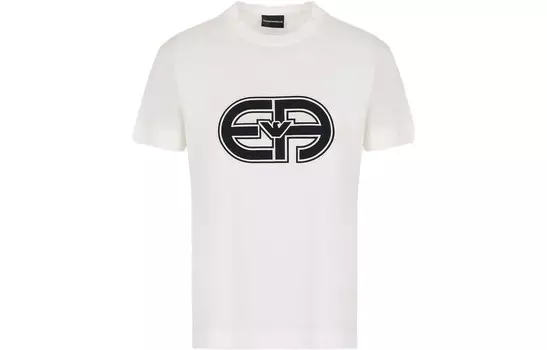 EA Футболка мужская белая Emporio Armani, белый
