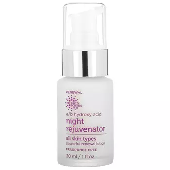Earth Science, ночное средство с омолаживающим эффектом, с гидроксикислотами A и B, 30 мл (1 жидк. унция)