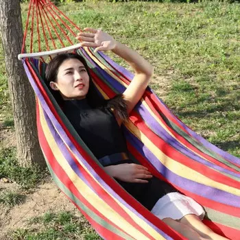Eastsky Yike Yike гамак для улицы, одинарный, двойной, с защитой от опрокидывания, утолщенный холст, студенческая домашняя кровать в общежитии