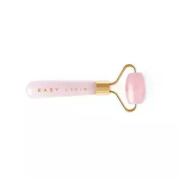 Easy Livin' мини ролик для массажа лица из розового кварца, 1 шт.