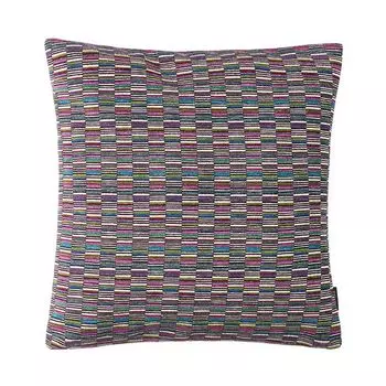 Eaton1 Чехол на подушку, разноцветные прямоугольники, шенилл, фиолетово-зеленый, размер: 45 х 45 см, наполнитель подушки: без Proflax