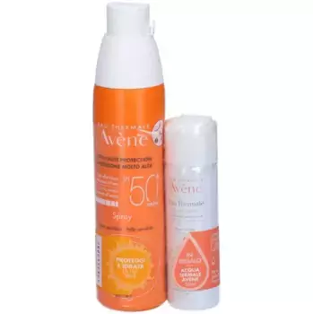 Eau Thermale Avene Solari Kit спрей 50+ 200 мл + водный спрей 50 мл