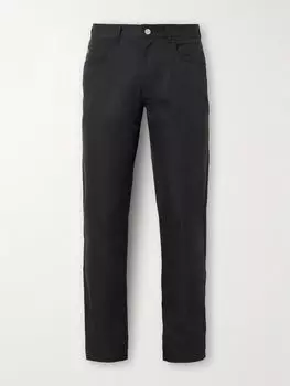 Eb66 Прямые брюки для гольфа из технической саржи PETER MILLAR, черный