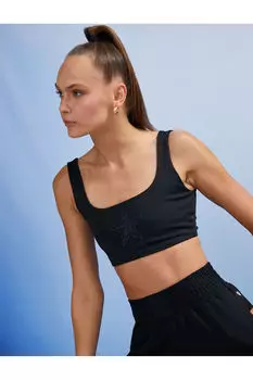 Ebru all Loves Sports - Спортивный бюстгальтер Star Stone Koton, черный