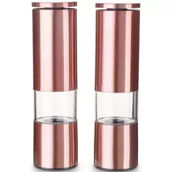 ECCHTWERK мельница для специй, (2 шт.), мельница для соли и перца из нержавеющей стали с керамической мельницей ABS, ручная Echtwerk, цвет kupferfarben-Edition