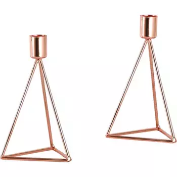 ECCHTWERK Подсвечник "Modern Small, Рождественское украшение", (набор, 2 шт.), современный подсвечник из железа, подсвечник, высота ок Echtwerk, цвет kupferfarben