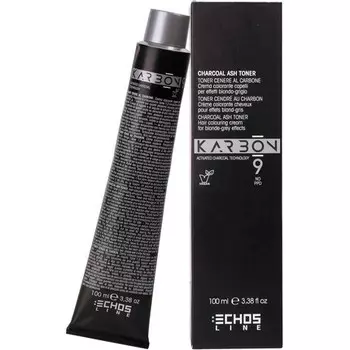 ECHOSLINE Karbon 9 Charcoal Color CB 9 Угольный крем-краситель 100 мл