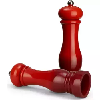 ECHTWERK Мельница для соли и перца (2 шт.), высококачественный АБС-пластик, керамическая мельница, идеальна для специй, 21 см, красный