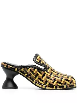 Eckhaus Latta плетеные мюли, черный