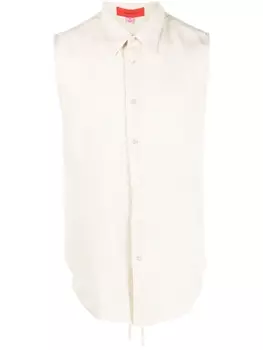 Eckhaus Latta рубашка без рукавов, нейтральный цвет