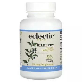 Eclectic Institute Черника 400 мг 120 вегетарианских капсул