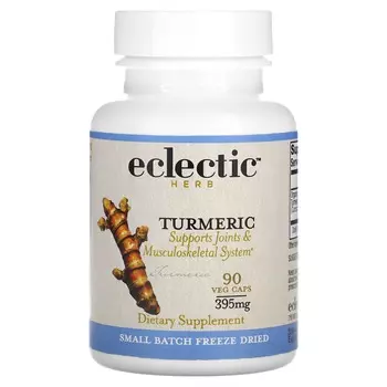 Eclectic Institute Куркума 395 мг 90 вегетарианских капсул без ГМО