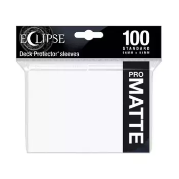 Eclipse Matte — Арктический белый (100), Card Sleeves - Standard - Black & White (Ultra Pro)
