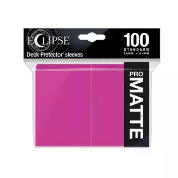 Eclipse Matte — Ярко-розовый (100), Card Sleeves - Standard - Red & Orange (Ultra Pro)